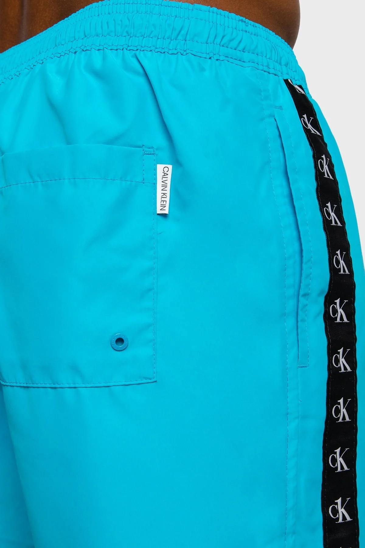 Calvin Klein Deniz Şort Belden Bağlamalı Cepli Erkek Mayo Short KM0KM00715 CTL TURKUAZ - 3