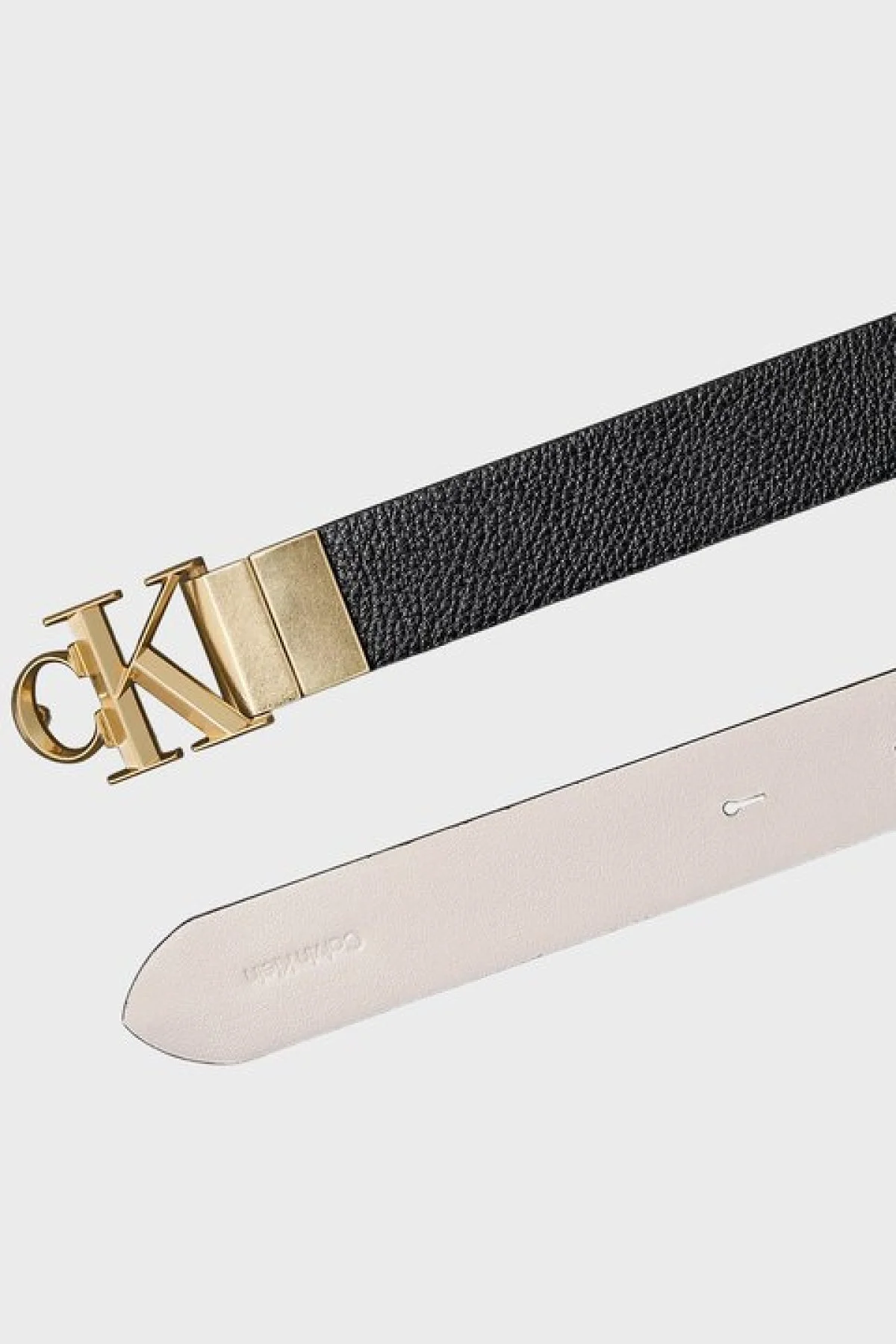 Calvin Klein Deri Çift Taraflı LV04F7044GYIJ Bayan Kemer LV04F7044G YIJ SİYAH-GOLD - 3