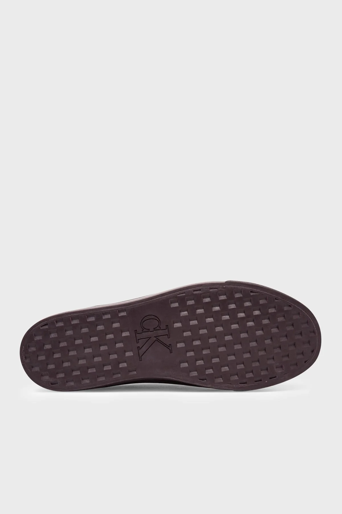 Calvin Klein Deri Karışımlı Logolu Sneaker HW0HW03088VH2 Kadın Ayakkabı HW0HW03088 VH2 MÜRDÜM - 5