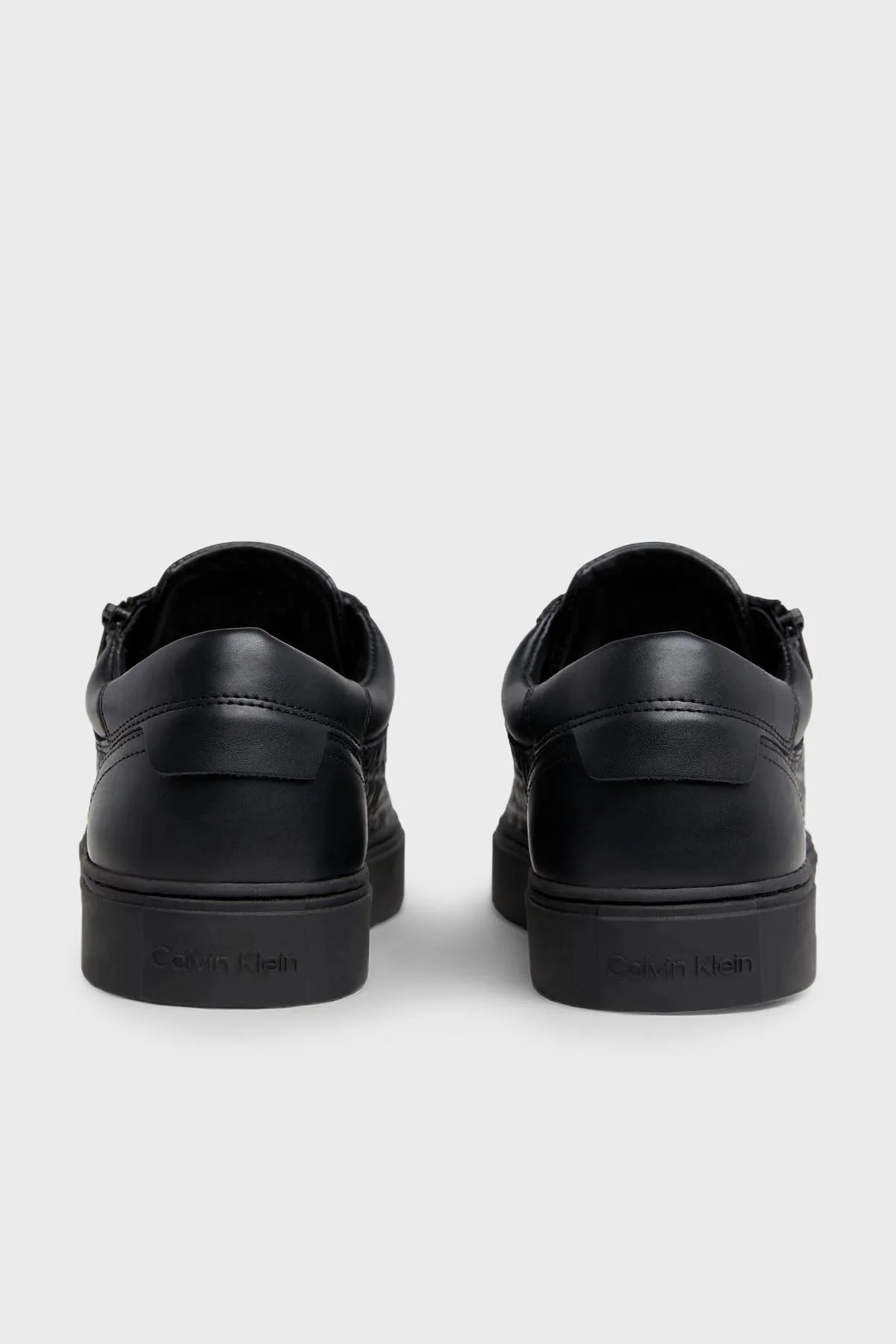 Calvin Klein Deri Logo Baskılı Yandan Fermuarlı HM0HM011880GL Erkek Ayakkabı HM0HM01188 0GL SİYAH - 4