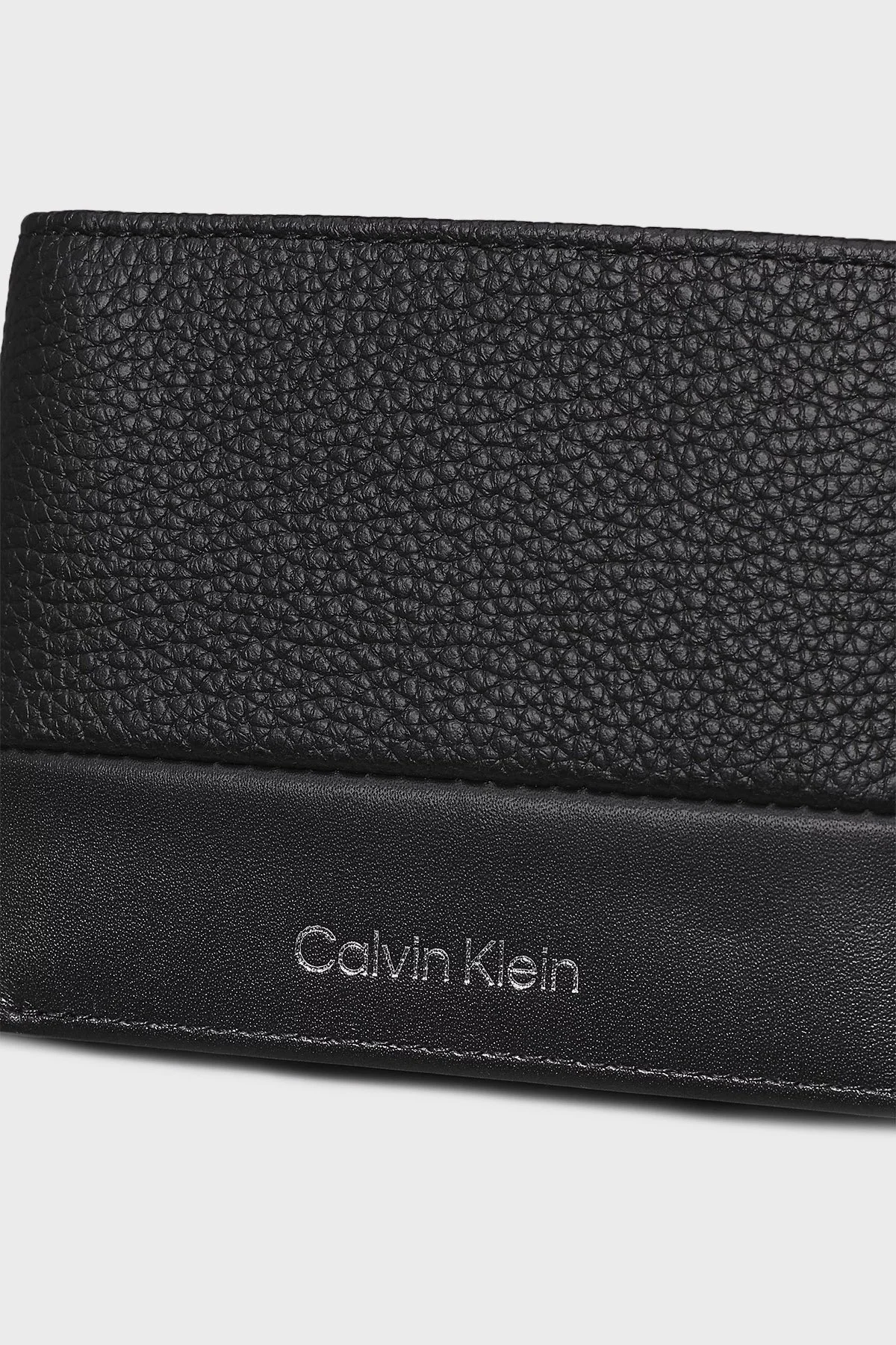 Calvin Klein Deri Logolu K50K512313BEH Erkek Cüzdan K50K512313 BEH SİYAH - 4