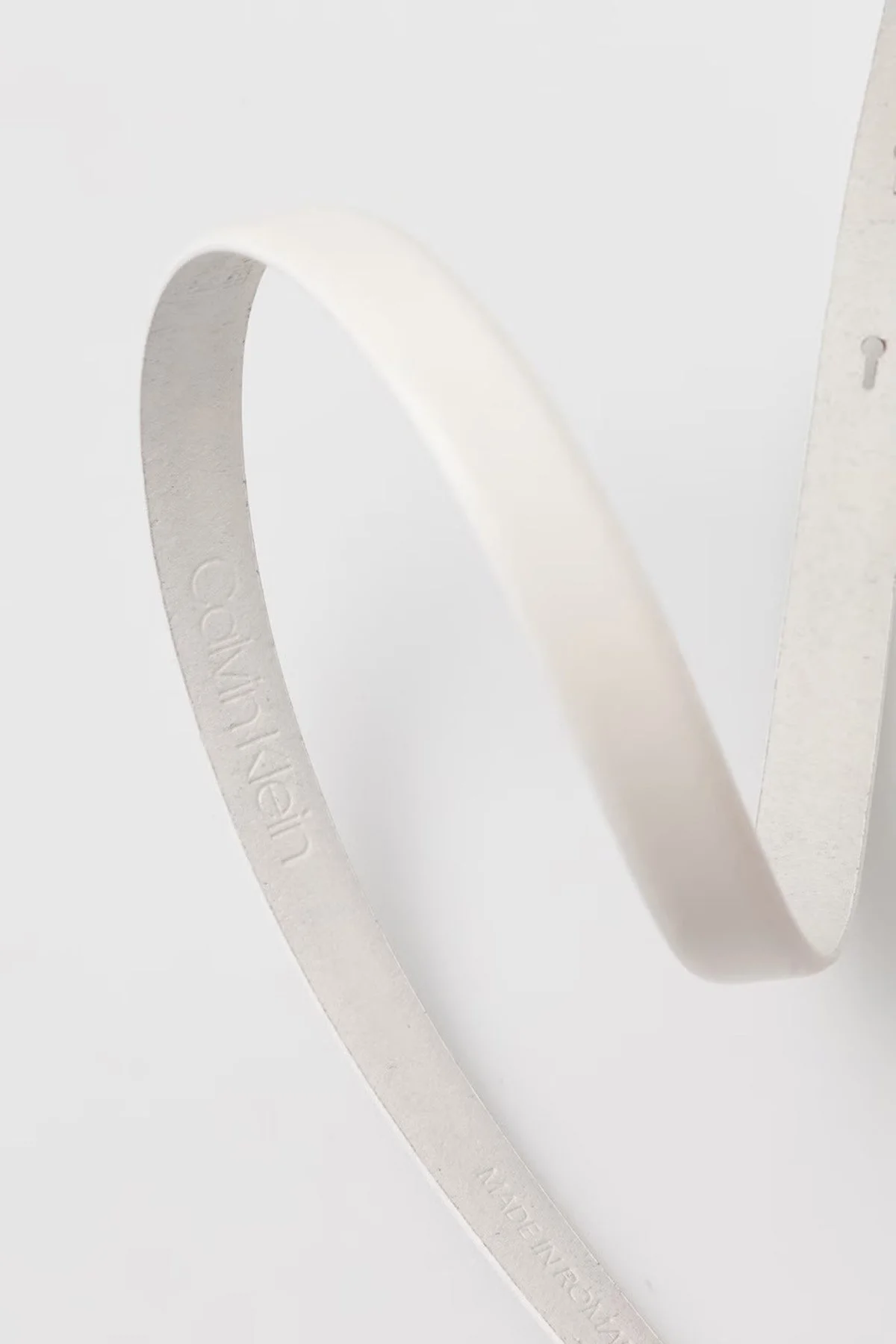 Calvin Klein Deri Logolu Kadın Kemer LV04F7085G YX0 BEYAZ - 3