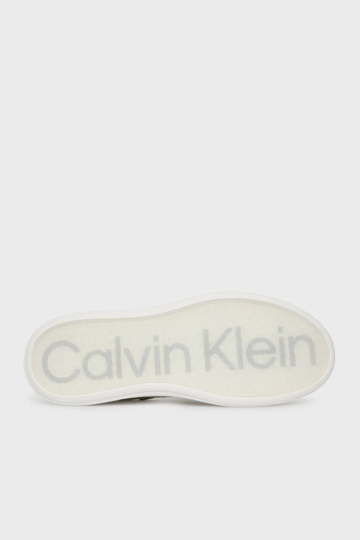 Calvin Klein Deri Logolu Kalın Taban Sneaker HM0HM019700K4 Erkek Ayakkabı HM0HM01970 0K4 BEYAZ - 6