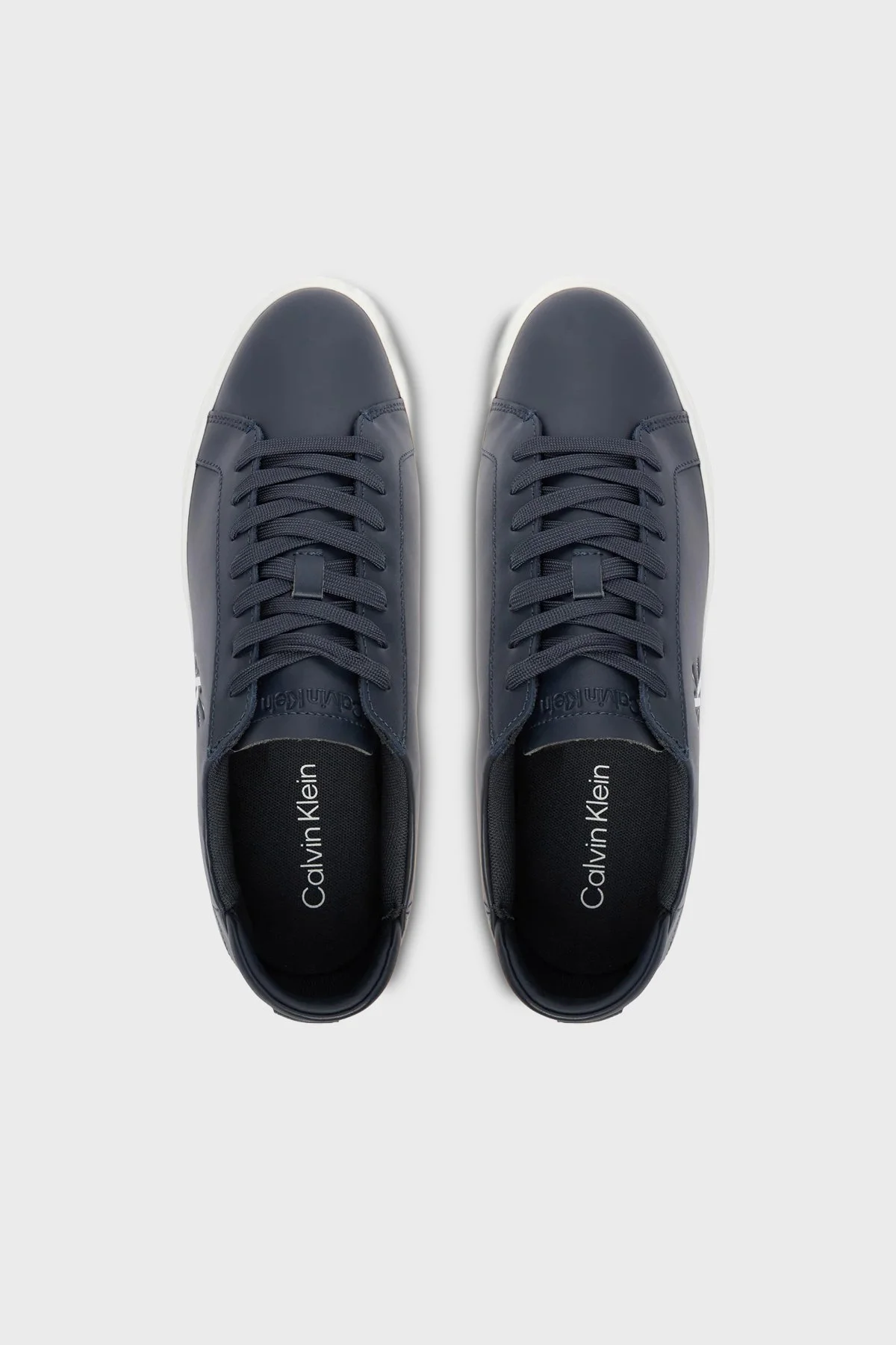 Calvin Klein Deri Logolu Kalın Tabanlı Sneaker YM0YM01460BAI Erkek Ayakkabı YM0YM01460 BAI SİYAH - 3