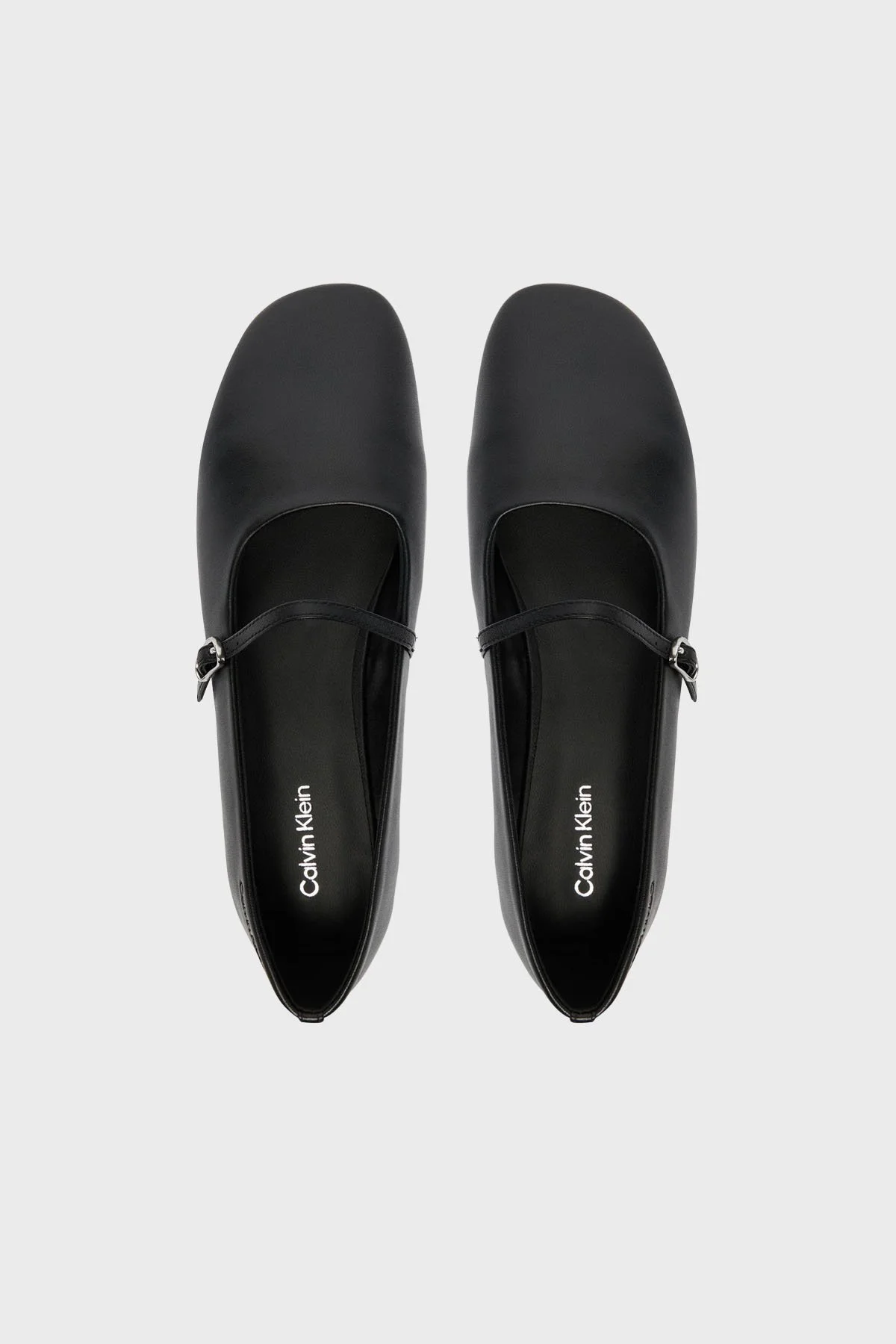 Calvin Klein Deri Logolu Kare Burun HW0HW02847BEH Bayan Babet HW0HW02847 BEH SİYAH - 3