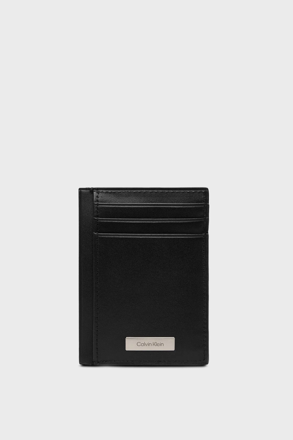 Calvin Klein Deri Logolu LV04D1065GUB1 Erkek Kartlık LV04D1065G UB1 SİYAH - 4
