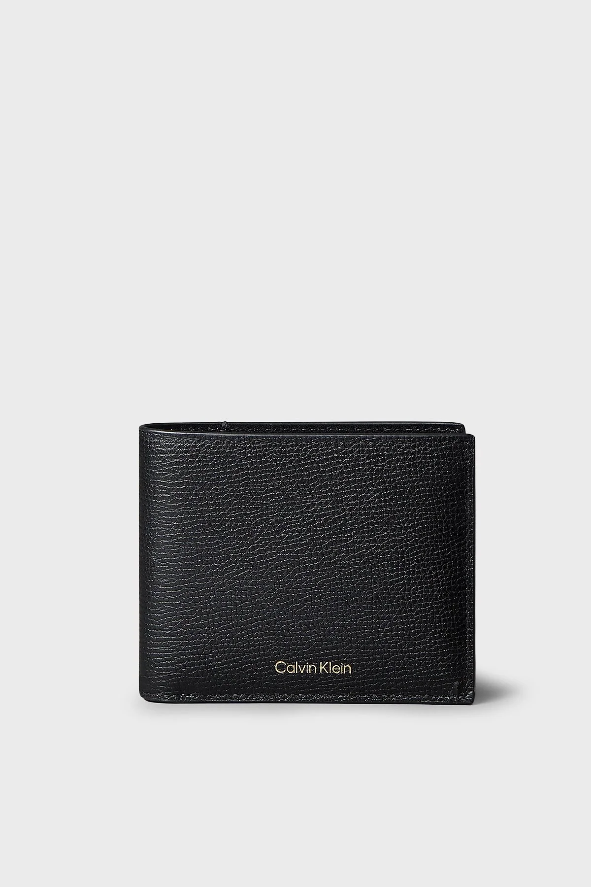 Calvin Klein Deri Logolu LV04D1322GUB1 Erkek Cüzdan LV04D1322G UB1 Siyah - 1