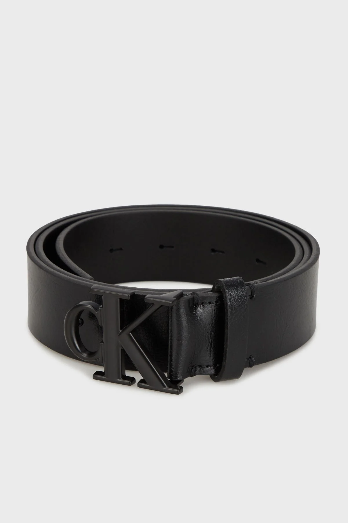 Calvin Klein Deri Logolu LV04D7016GV8N Erkek Kemer LV04D7016G V8N SİYAH - 1