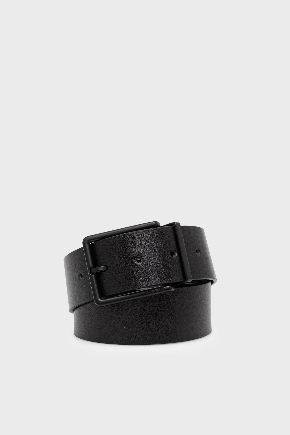 Calvin Klein Deri Logolu LV04D7118GV8N Erkek Kemer LV04D7118G V8N Siyah - 1