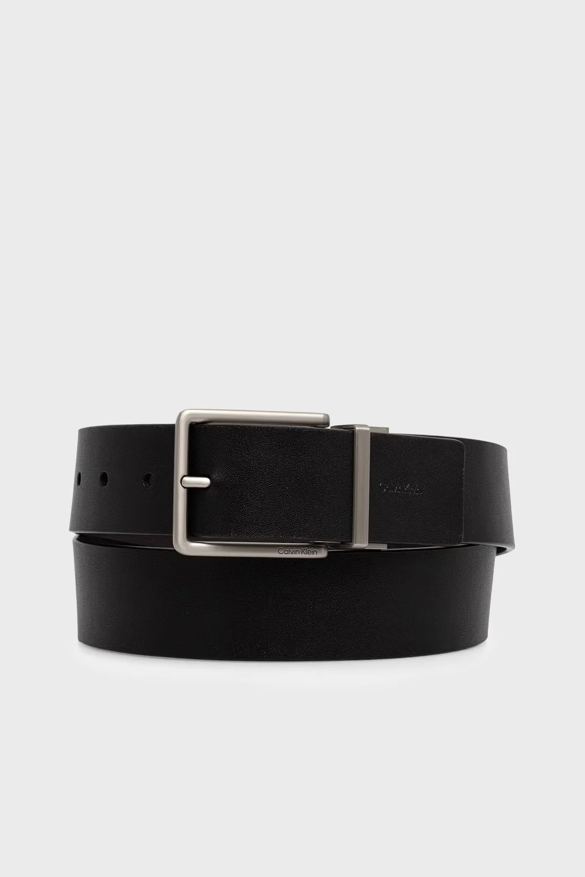 Calvin Klein Deri Logolu LV04D7118GVZZ Erkek Kemer LV04D7118G VZZ SİYAH - 1