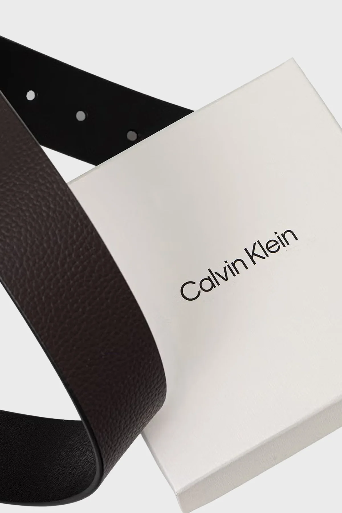 Calvin Klein Deri Logolu LV04D7118GVZZ Erkek Kemer LV04D7118G VZZ SİYAH - 4