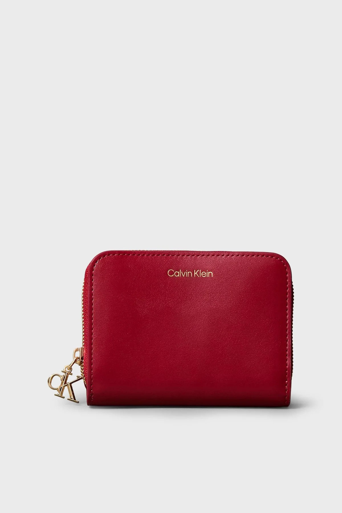 Calvin Klein Deri Logolu LV04F1075GXLL Kadın Cüzdan LV04F1075G XLL BORDO - 1