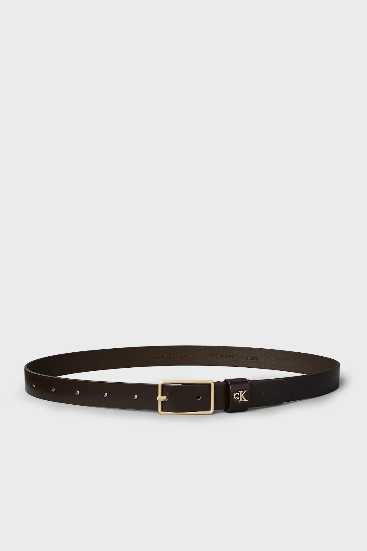 Calvin Klein Deri Logolu LV04F7050GBAL Kadın Kemer LV04F7050G BAL KAHVE - 3