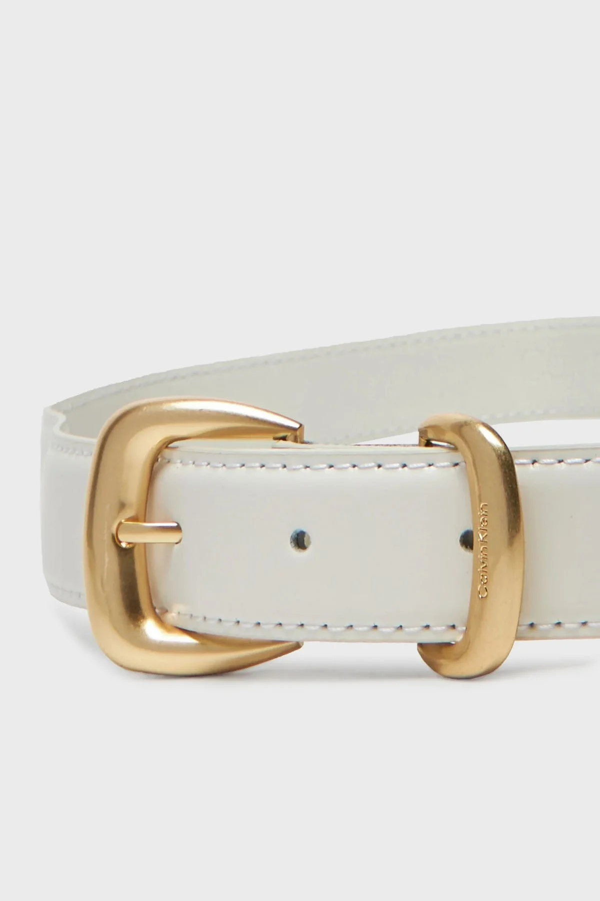 Calvin Klein Deri Logolu LV04K7012GFUP Bayan Kemer LV04K7012G FUP BEYAZ - 3