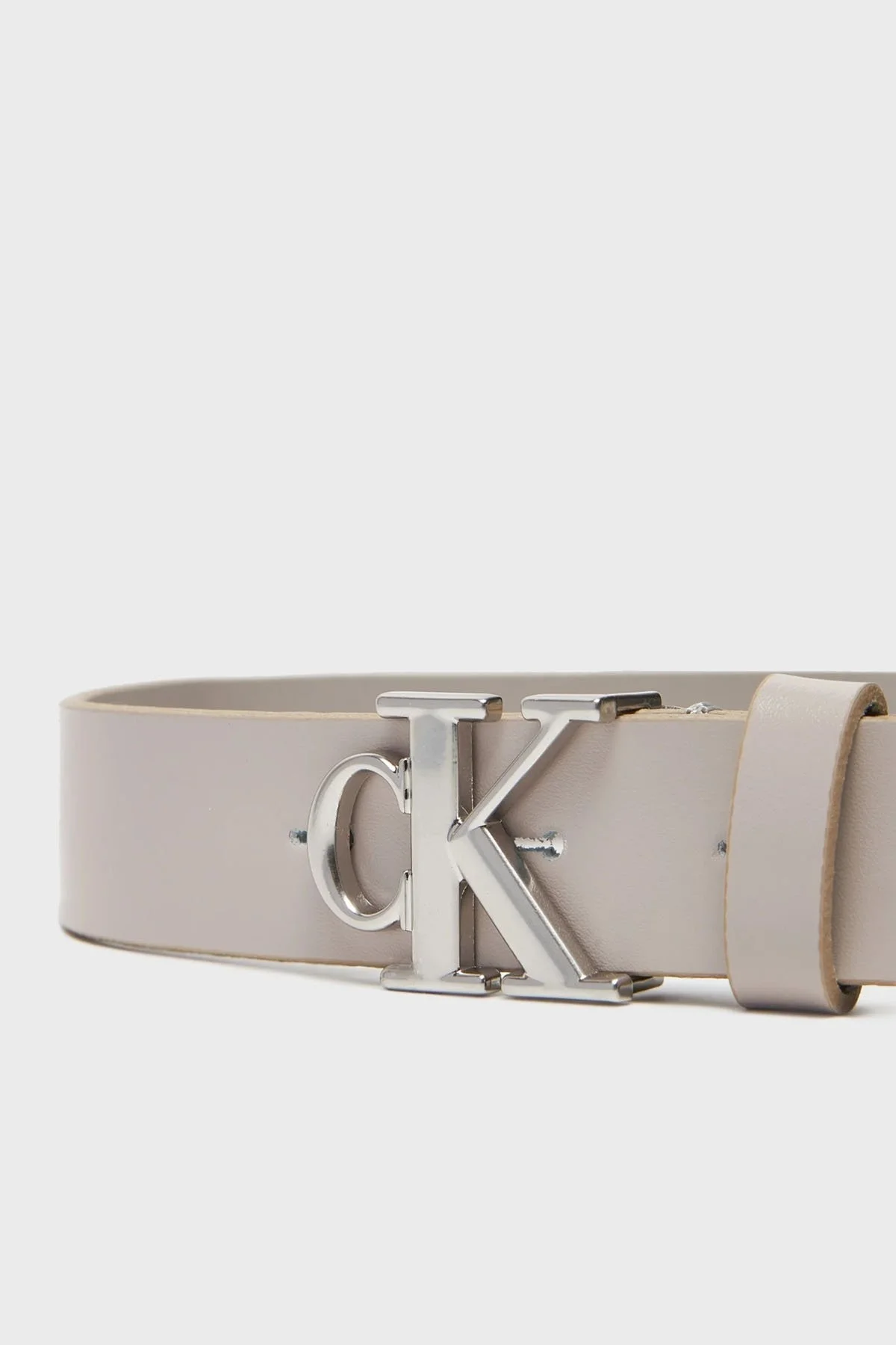 Calvin Klein Deri Logolu LV04K7017GRMU Bayan Kemer LV04K7017G RMU KAHVE - 3