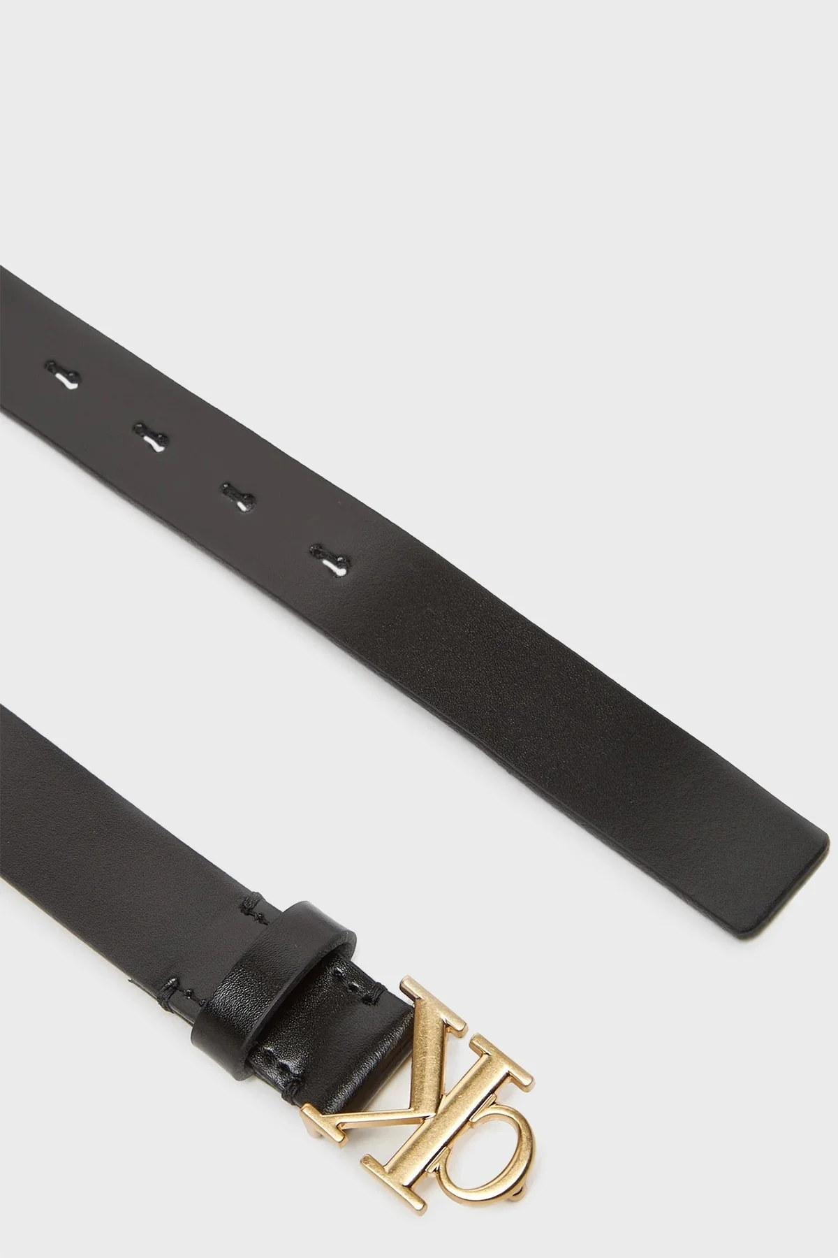 Calvin Klein Deri Logolu LV04K7017GUB1 Bayan Kemer LV04K7017G UB1 SİYAH - 2