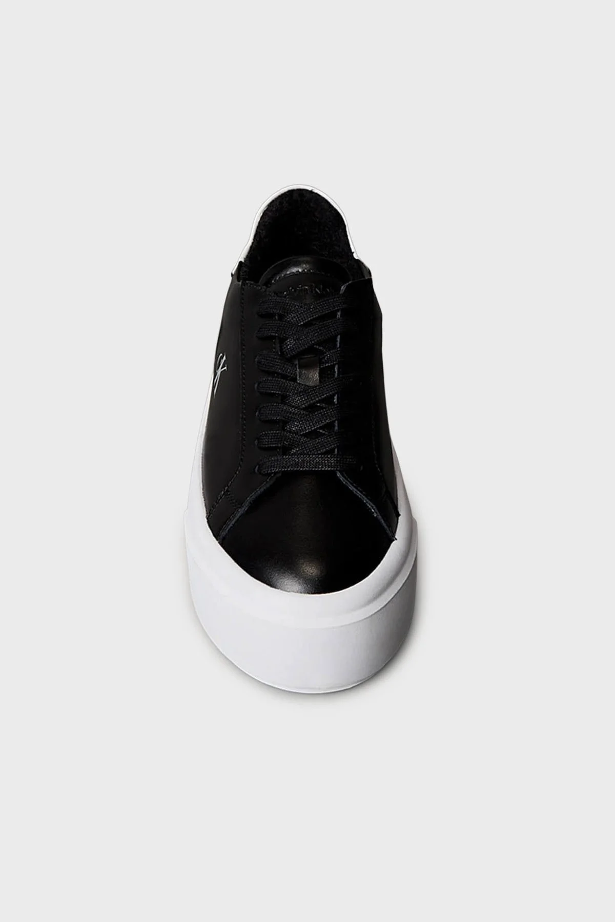 Calvin Klein Deri Logolu Platform Sneaker YW0YW019280GM Bayan Ayakkabı YW0YW01928 0GM SİYAH-BEYAZ - 5