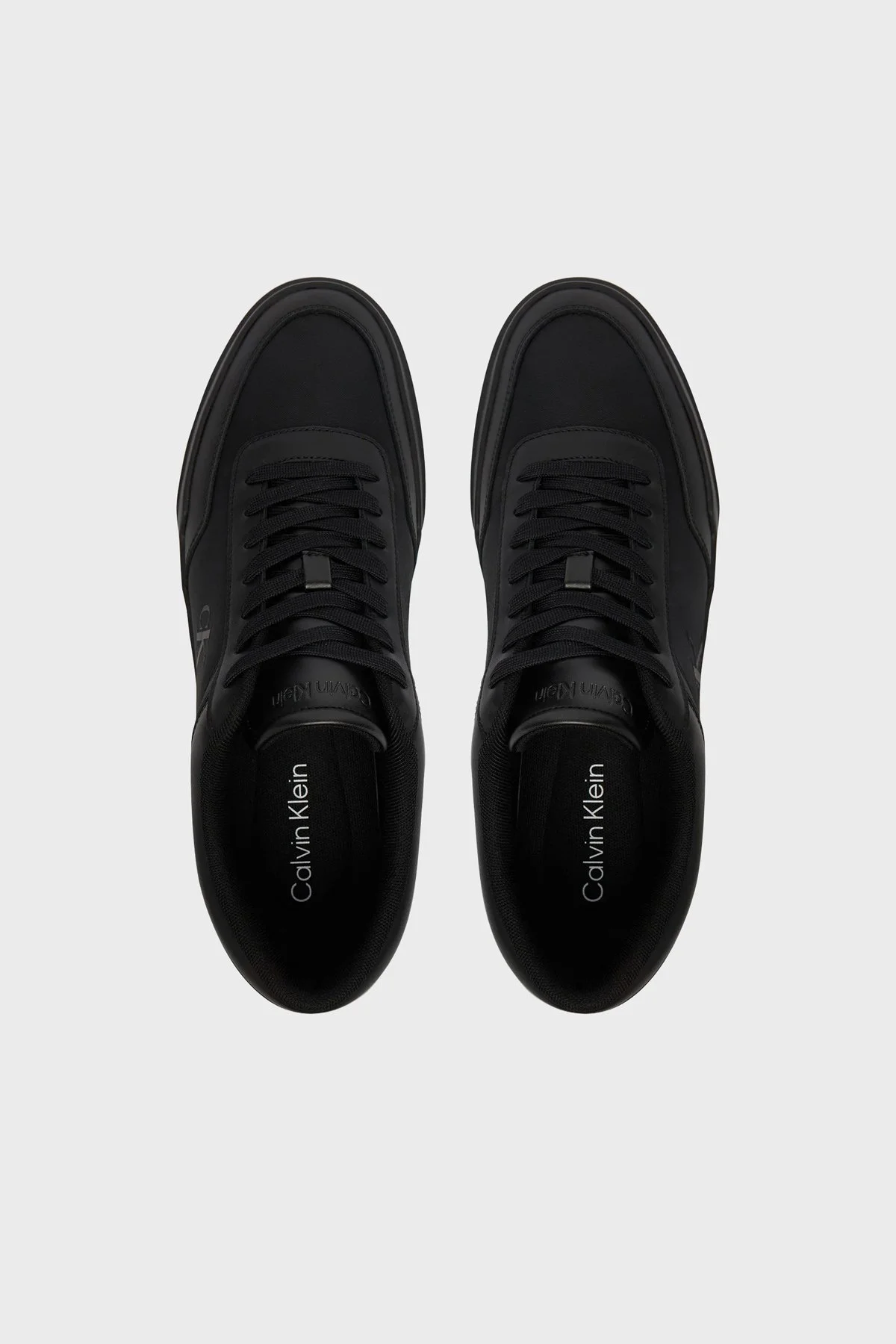 Calvin Klein Deri Logolu Sneaker HM0HM023260GJ Erkek Ayakkabı HM0HM02326 0GJ SİYAH - 4