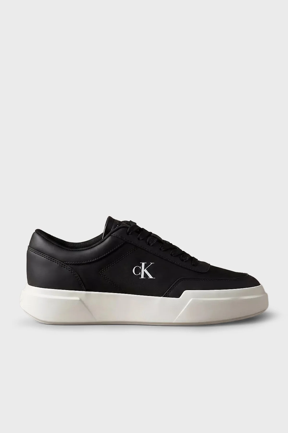 Calvin Klein Deri Logolu Sneaker HM0HM02326BEH Erkek Ayakkabı HM0HM02326 BEH Siyah - 1