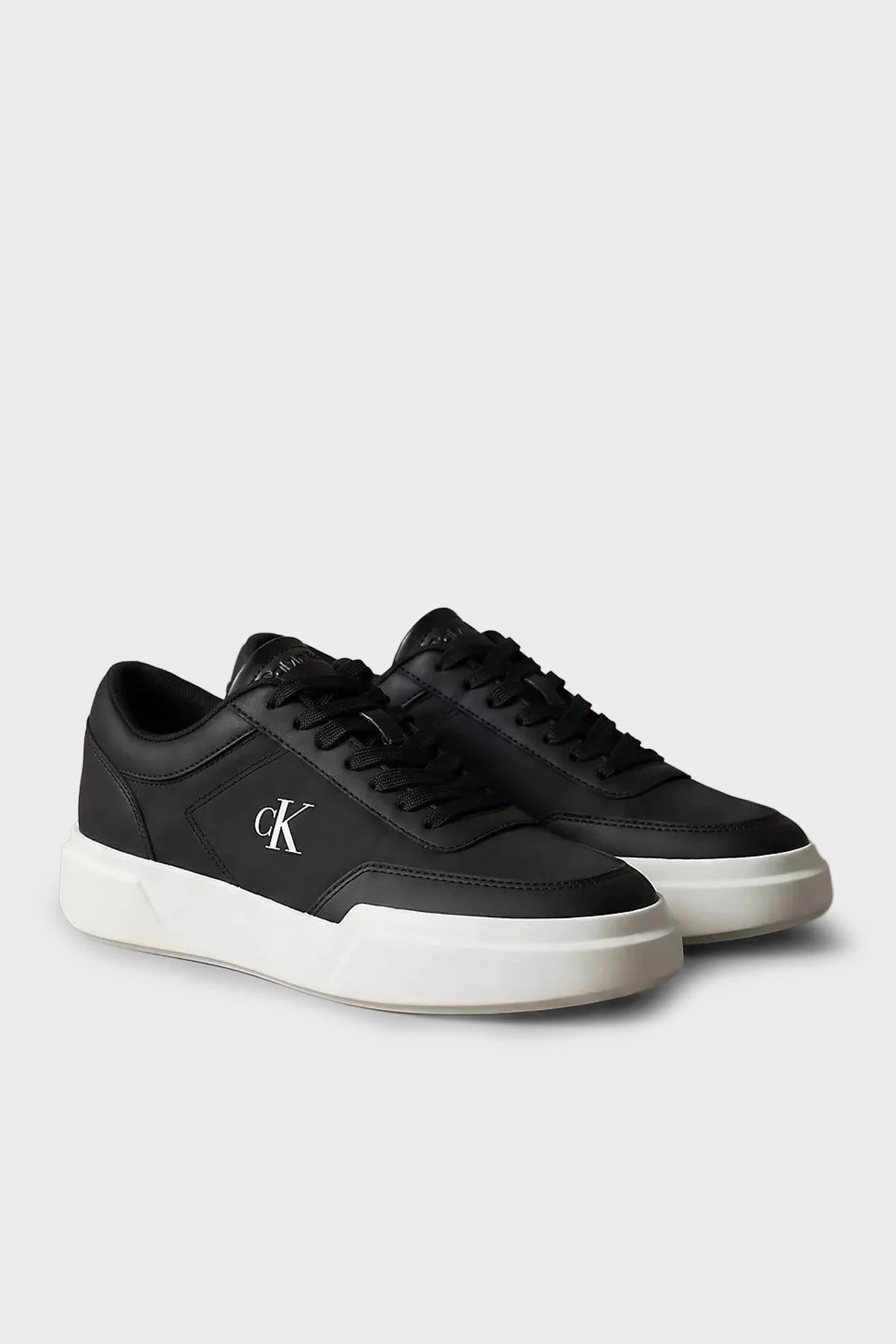 Calvin Klein Deri Logolu Sneaker HM0HM02326BEH Erkek Ayakkabı HM0HM02326 BEH Siyah - 2