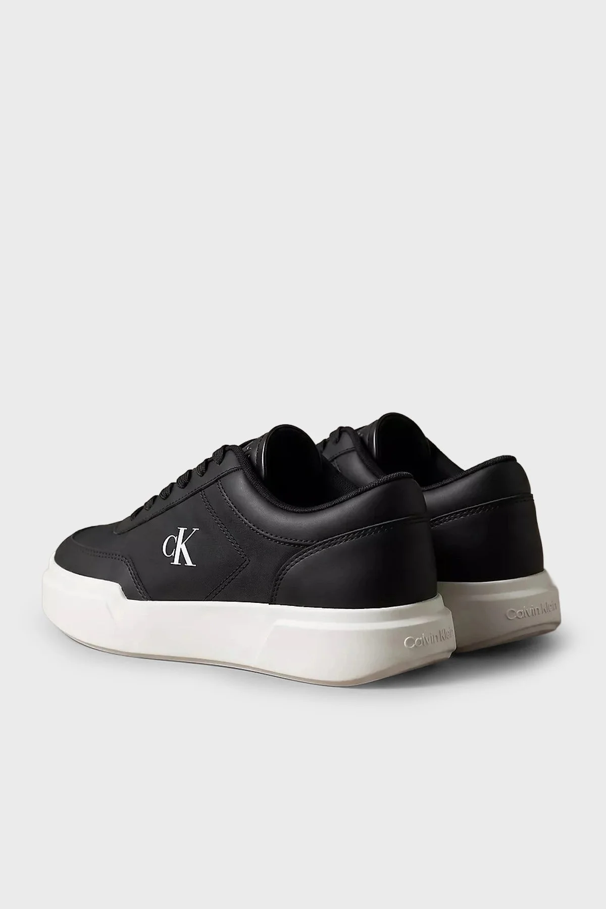 Calvin Klein Deri Logolu Sneaker HM0HM02326BEH Erkek Ayakkabı HM0HM02326 BEH Siyah - 5
