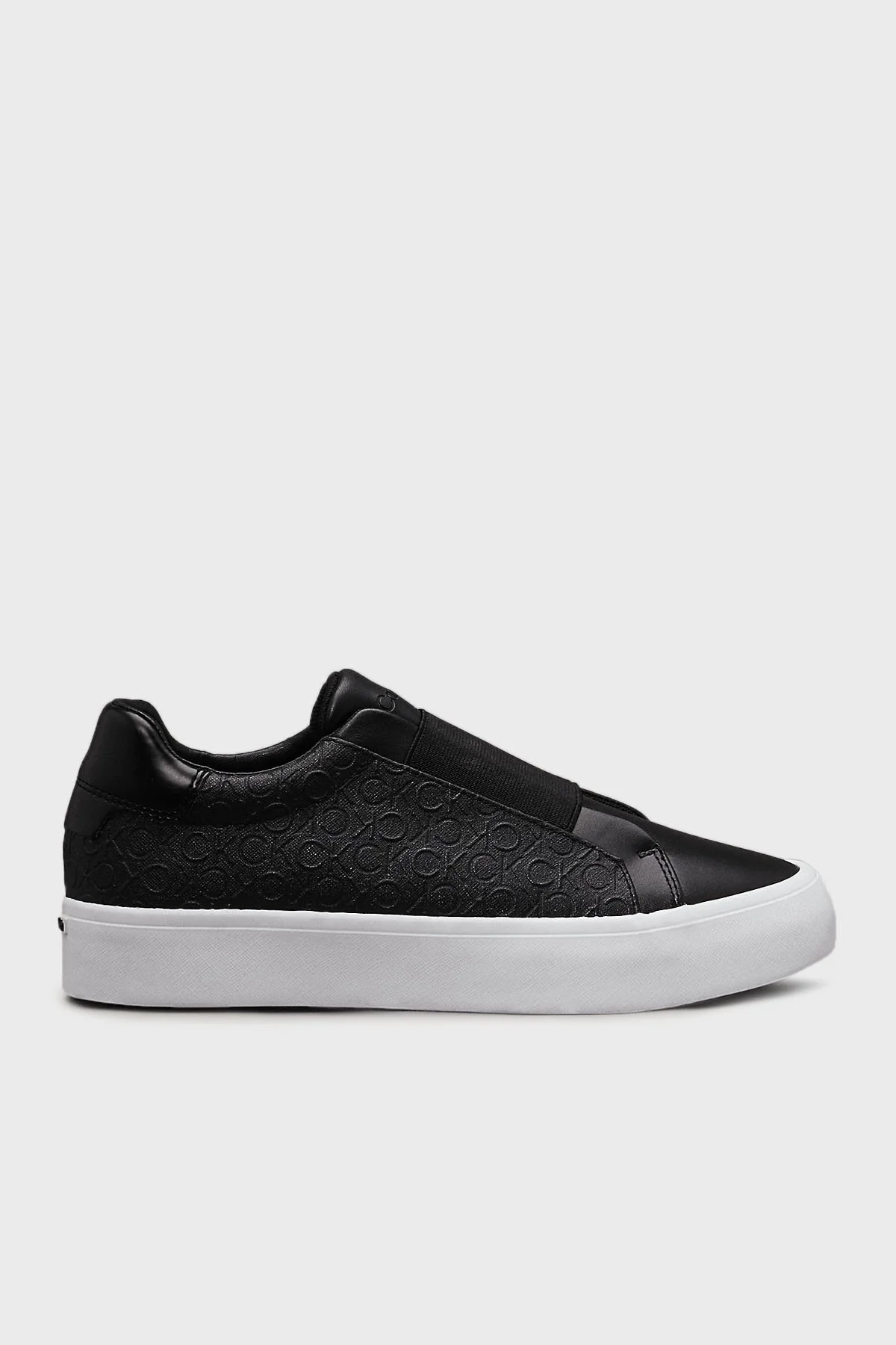 Calvin Klein Deri Logolu Sneaker HW0HW02219BEH Bayan Ayakkabı HW0HW02219 BEH SİYAH - 1
