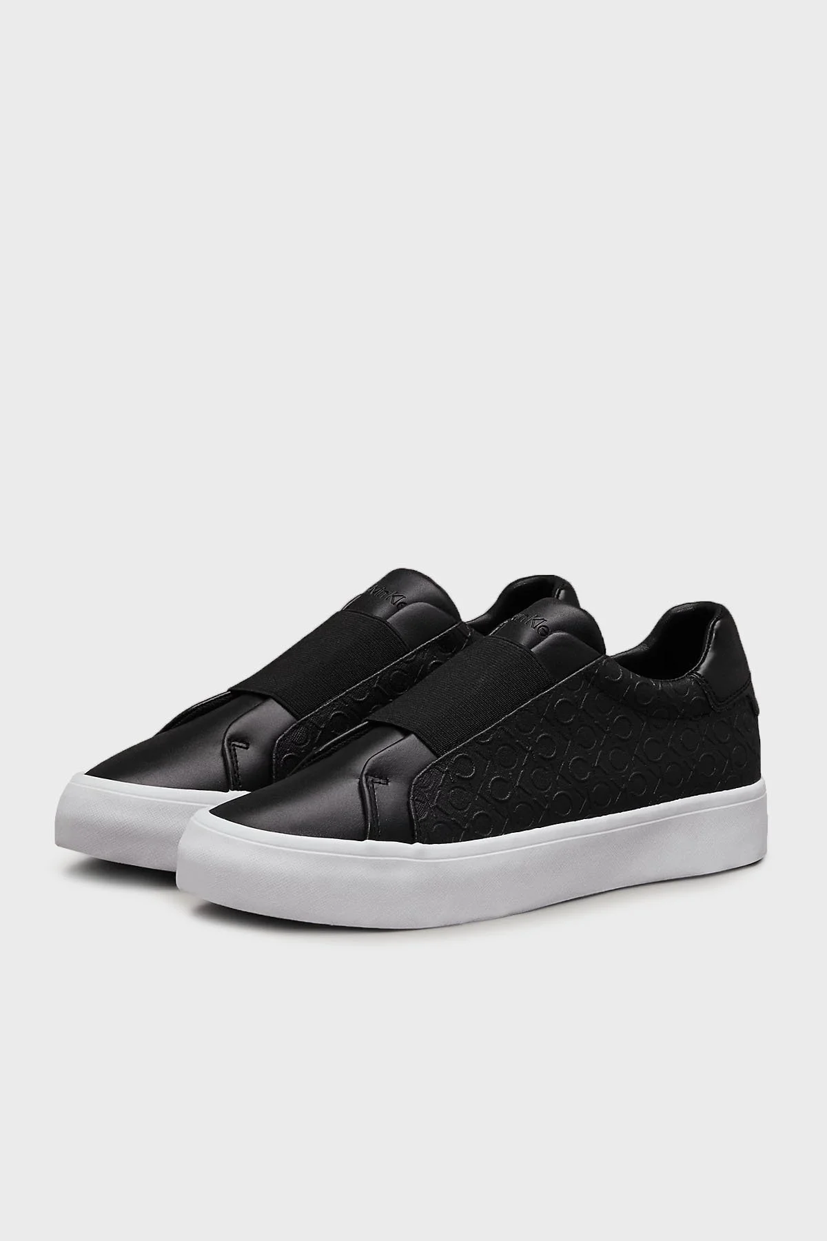 Calvin Klein Deri Logolu Sneaker HW0HW02219BEH Bayan Ayakkabı HW0HW02219 BEH SİYAH - 3