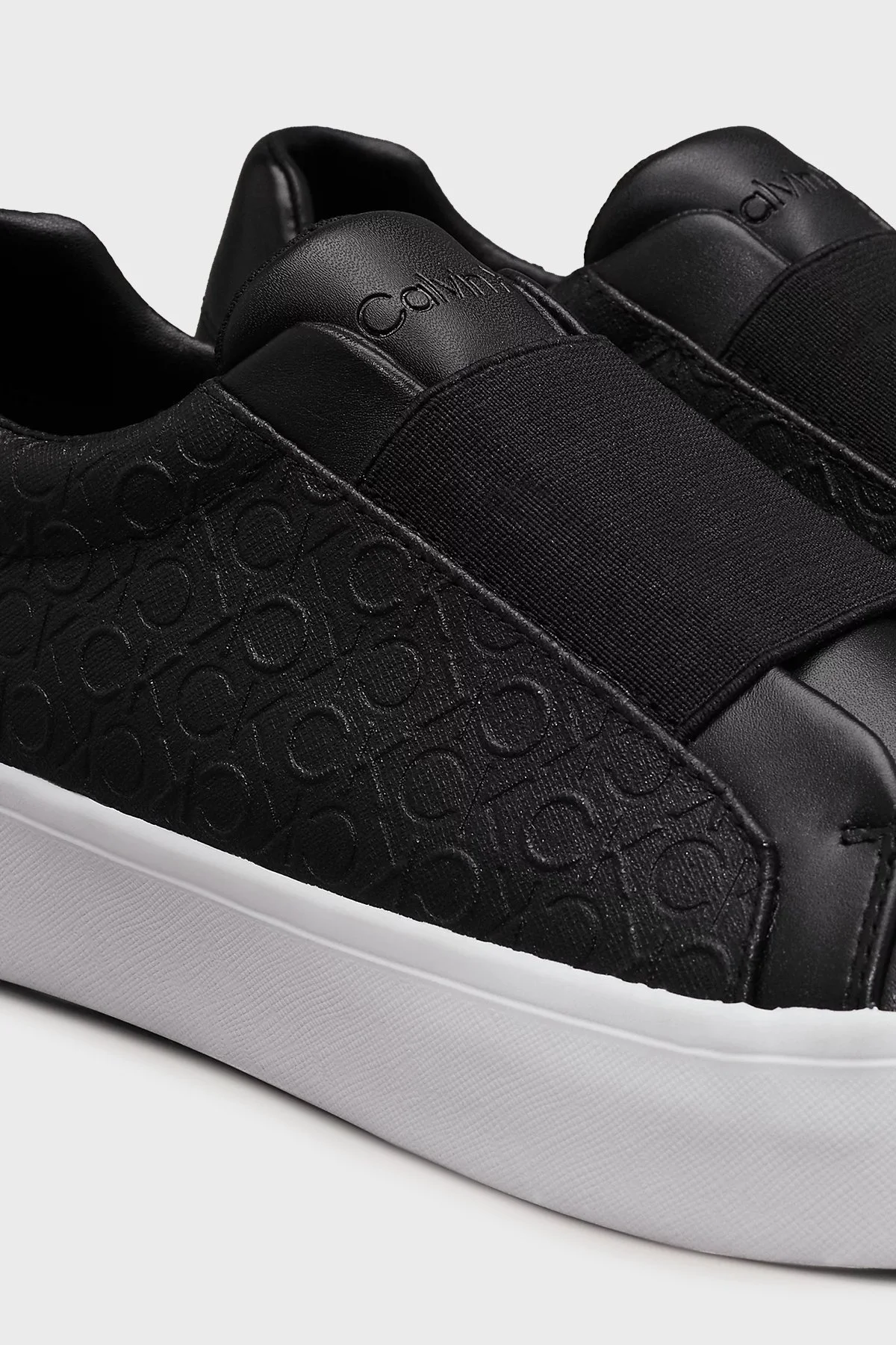 Calvin Klein Deri Logolu Sneaker HW0HW02219BEH Bayan Ayakkabı HW0HW02219 BEH SİYAH - 6