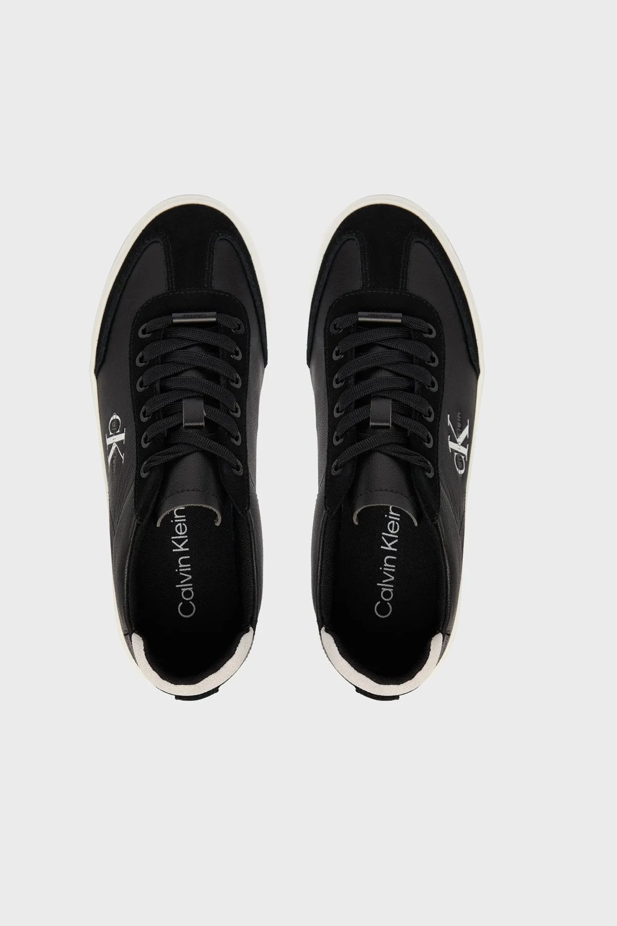 Calvin Klein Deri Logolu Sneaker HW0HW0298401R Kadın Ayakkabı HW0HW02984 01R SİYAH - 3