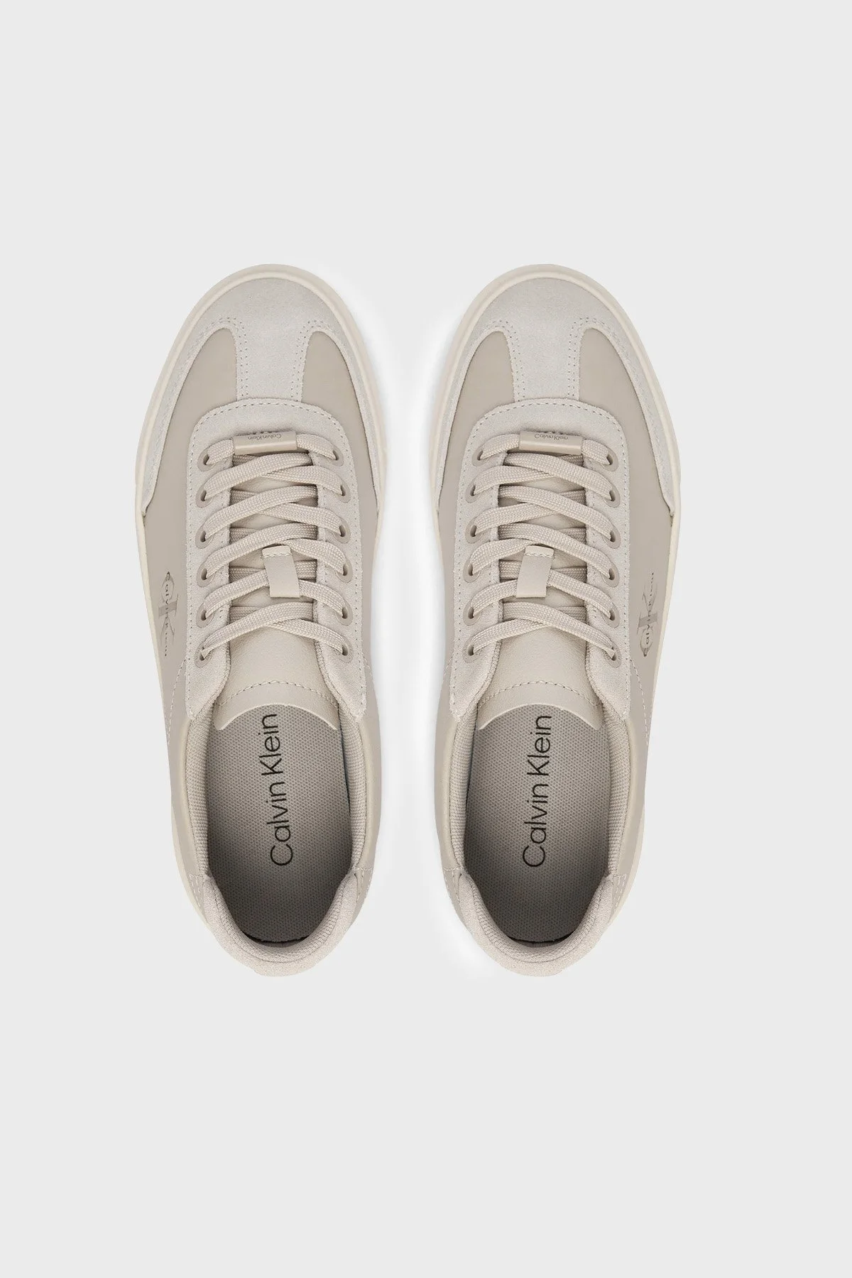 Calvin Klein Deri Logolu Sneaker HW0HW02984066 Kadın Ayakkabı HW0HW02984 066 BEJ - 3