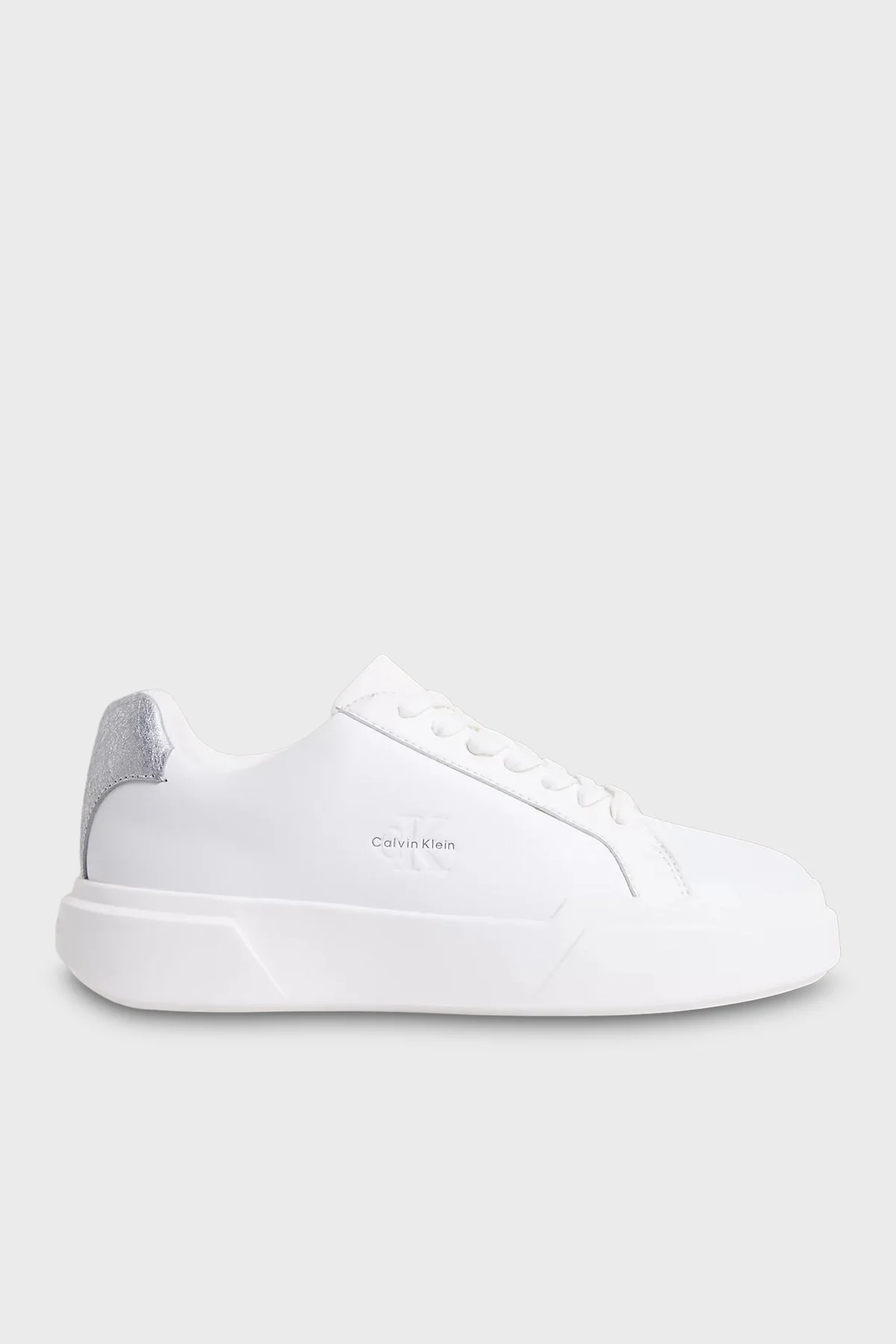 Calvin Klein Deri Logolu Sneaker HW0HW0298805Y Bayan Ayakkabı HW0HW02988 05Y BEYAZ - 1