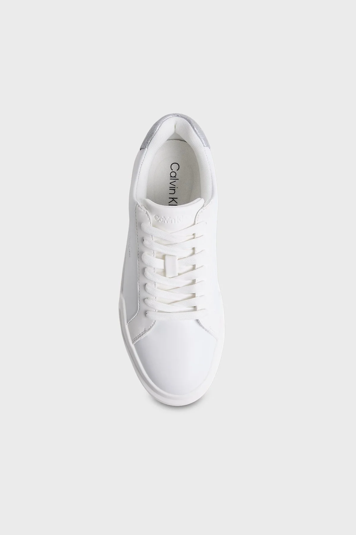 Calvin Klein Deri Logolu Sneaker HW0HW0298805Y Bayan Ayakkabı HW0HW02988 05Y BEYAZ - 3