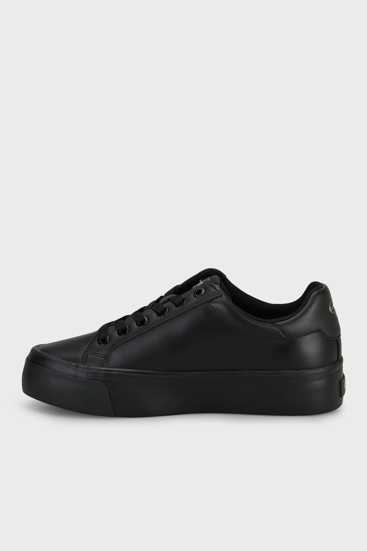 Calvin Klein Deri Logolu Sneaker HW0HW031590GJ Kadın Ayakkabı HW0HW03159 0GJ Siyah - 2