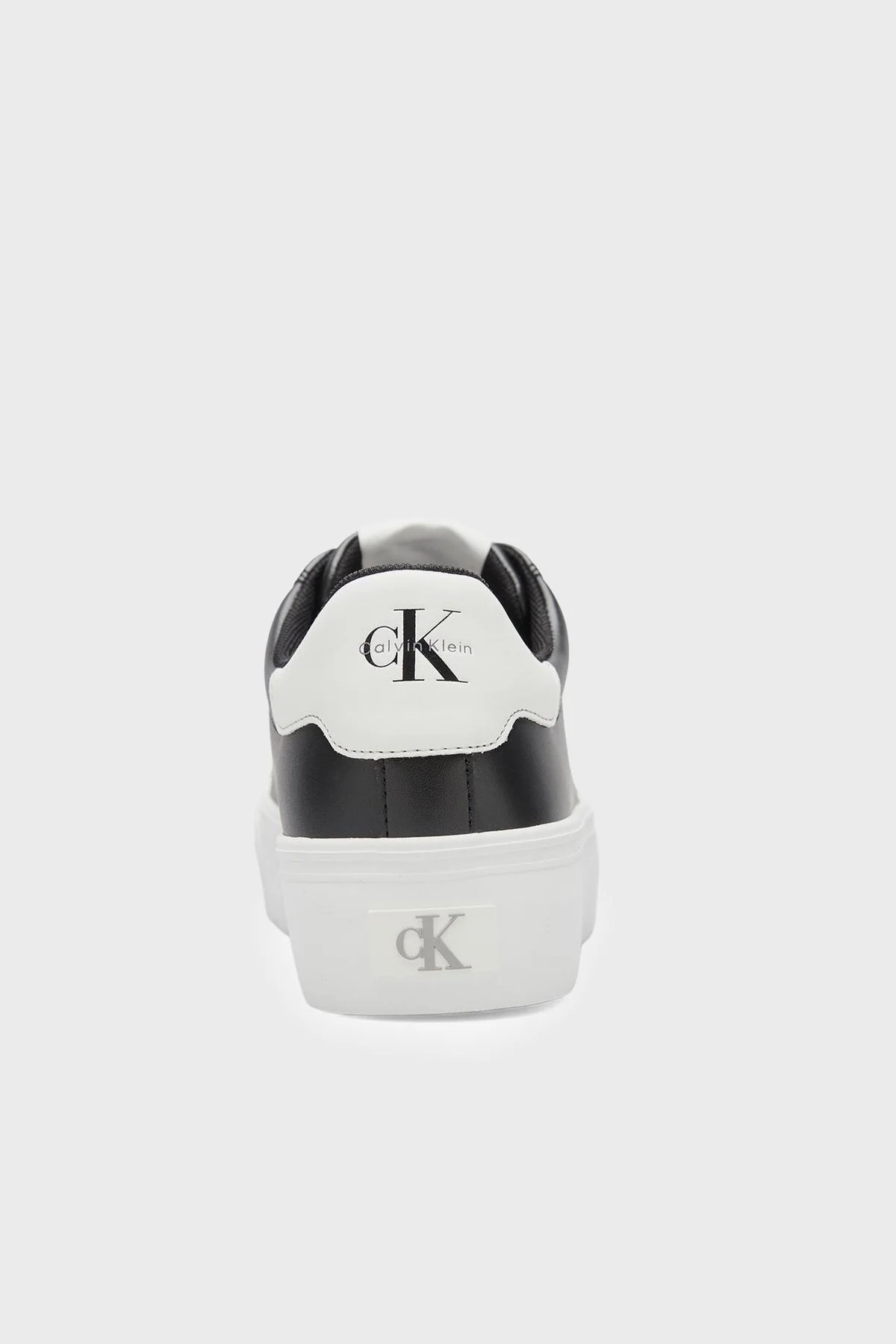Calvin Klein Deri Logolu Sneaker HW0HW03159BDS Kadın Ayakkabı HW0HW03159 BDS Siyah - 4