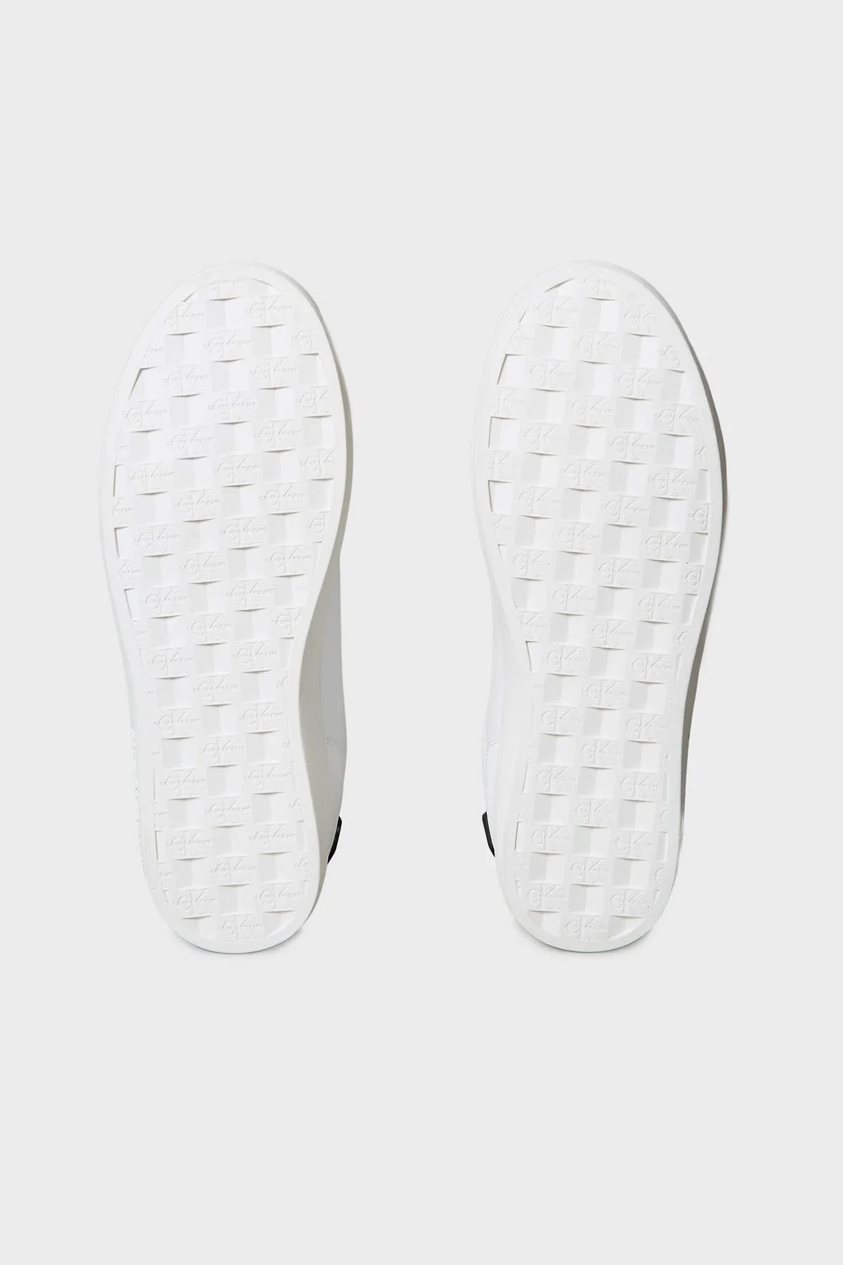 Calvin Klein Deri Logolu Sneaker YM0YM0129701W Erkek Ayakkabı YM0YM01297 01W BEYAZ-SİYAH - 5