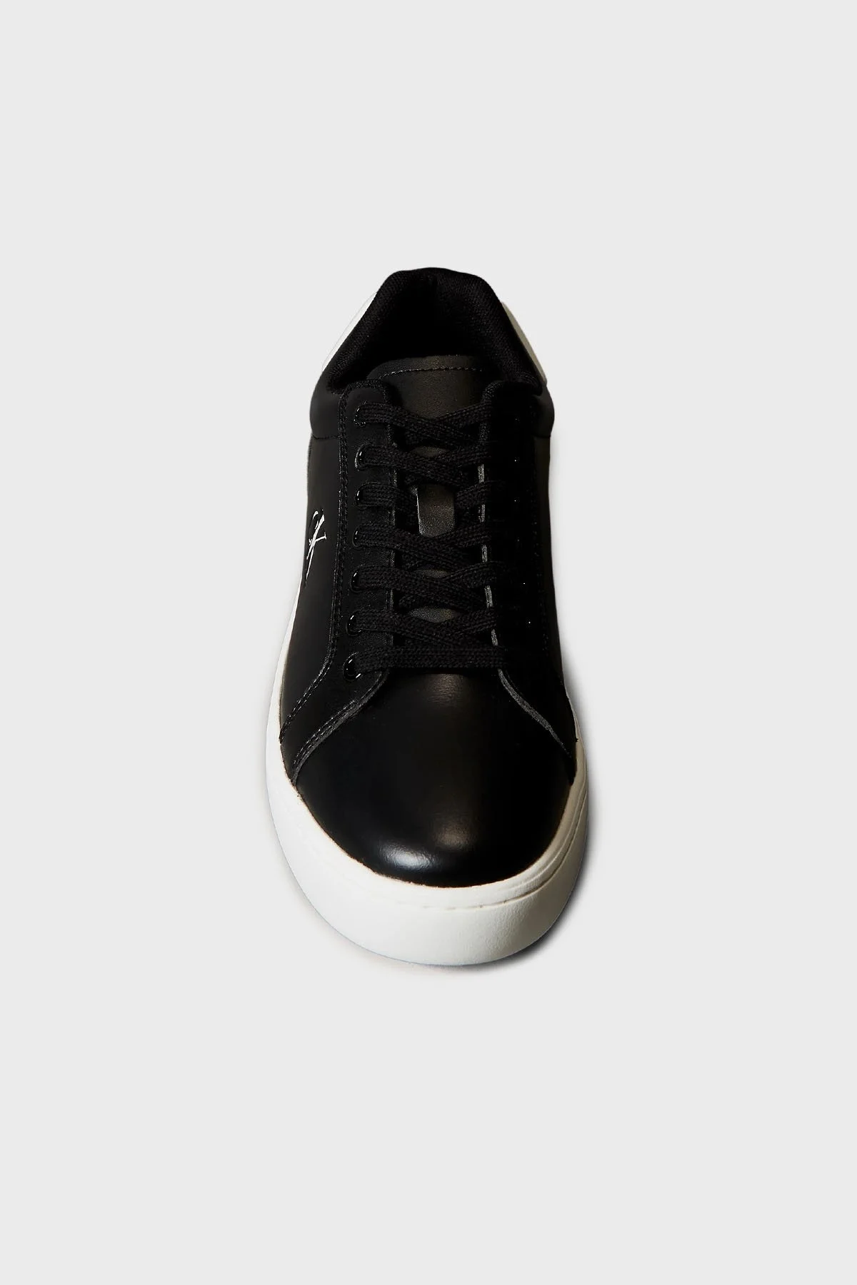 Calvin Klein Deri Logolu Sneaker YM0YM012970GM Erkek Ayakkabı YM0YM01297 0GM SİYAH-BEYAZ - 5
