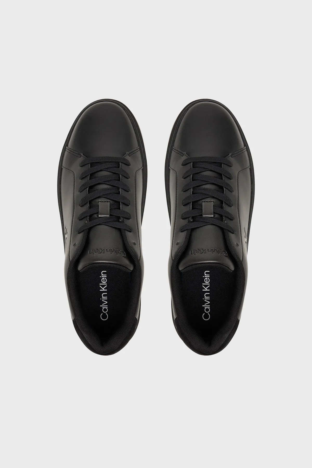 Calvin Klein Deri Logolu Sneaker YM0YM0143500T Erkek Ayakkabı YM0YM01435 00T SİYAH - 3