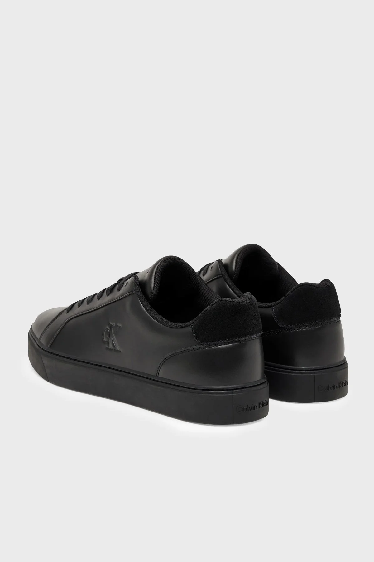 Calvin Klein Deri Logolu Sneaker YM0YM0143500T Erkek Ayakkabı YM0YM01435 00T SİYAH - 4