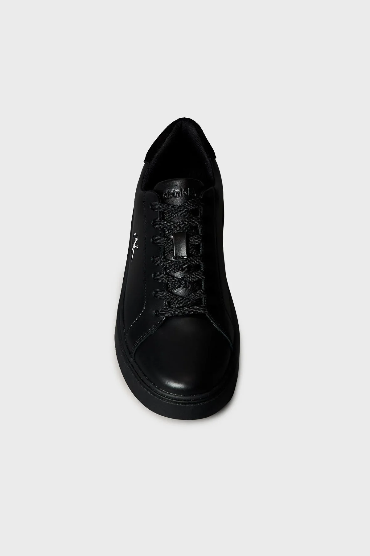 Calvin Klein Deri Logolu Sneaker YM0YM014350GJ Erkek Ayakkabı YM0YM01435 0GJ SİYAH - 5