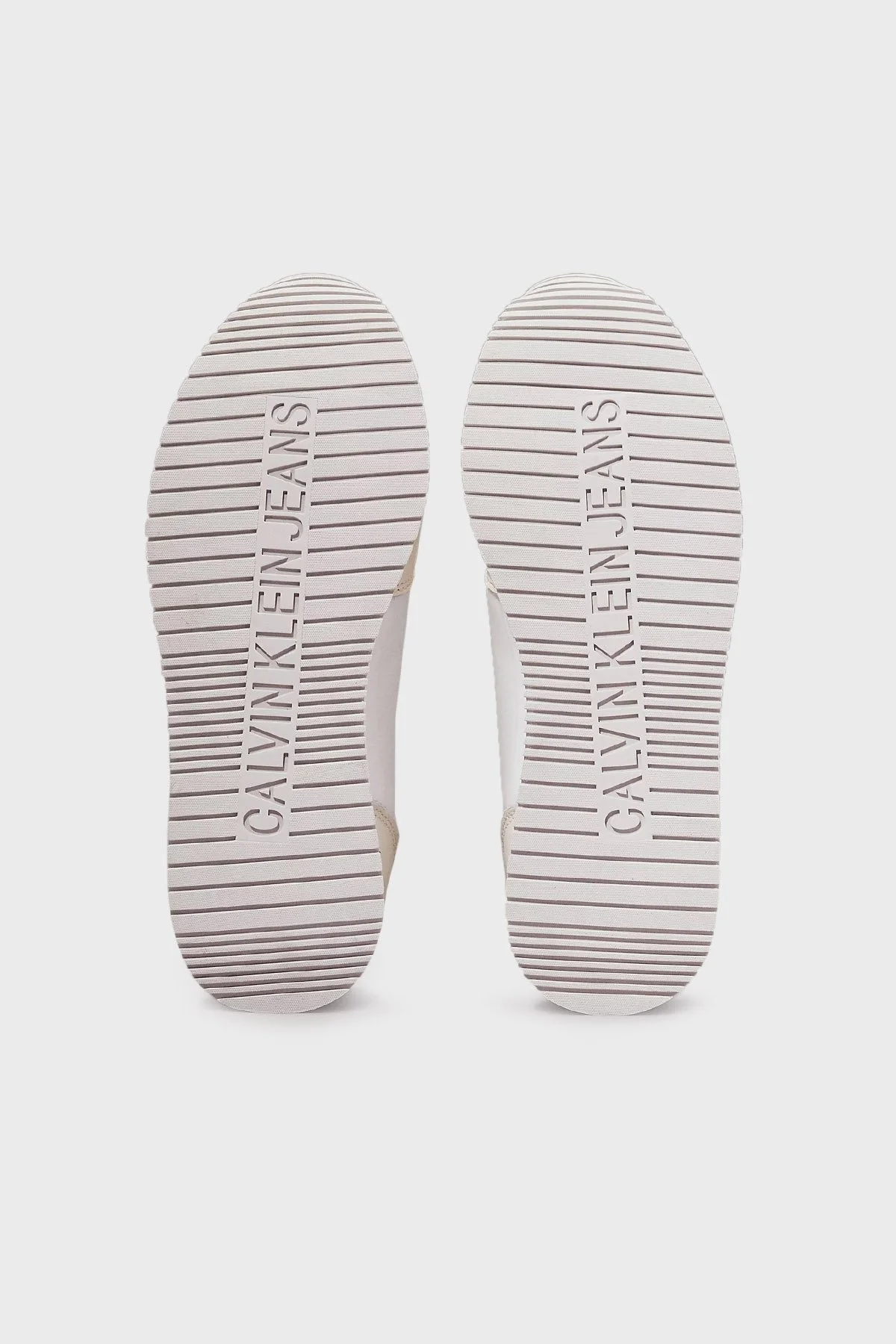 Calvin Klein Deri Logolu Sneaker YW0YW0161601W Bayan Ayakkabı YW0YW01616 01W BEYAZ-SİYAH - 12