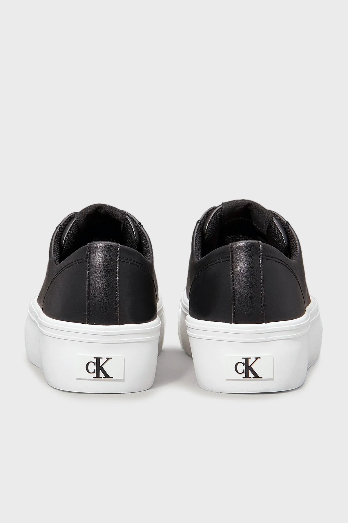 Calvin Klein Deri Platform Sneaker YW0YW017710GM Bayan Ayakkabı YW0YW01771 0GM SİYAH-BEYAZ - 13