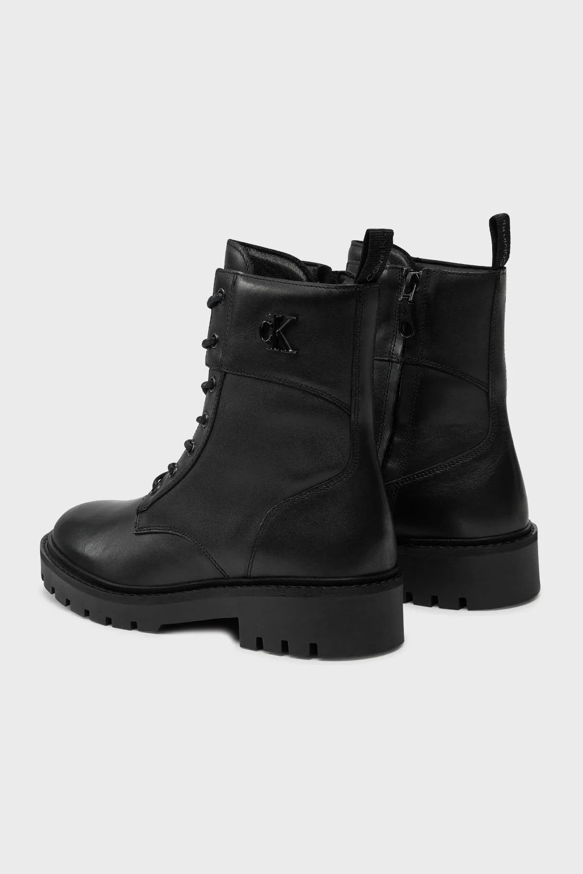 Calvin Klein Deri Postal YW0YW015500GJ Bayan Bot YW0YW01550 0GJ SİYAH - 9