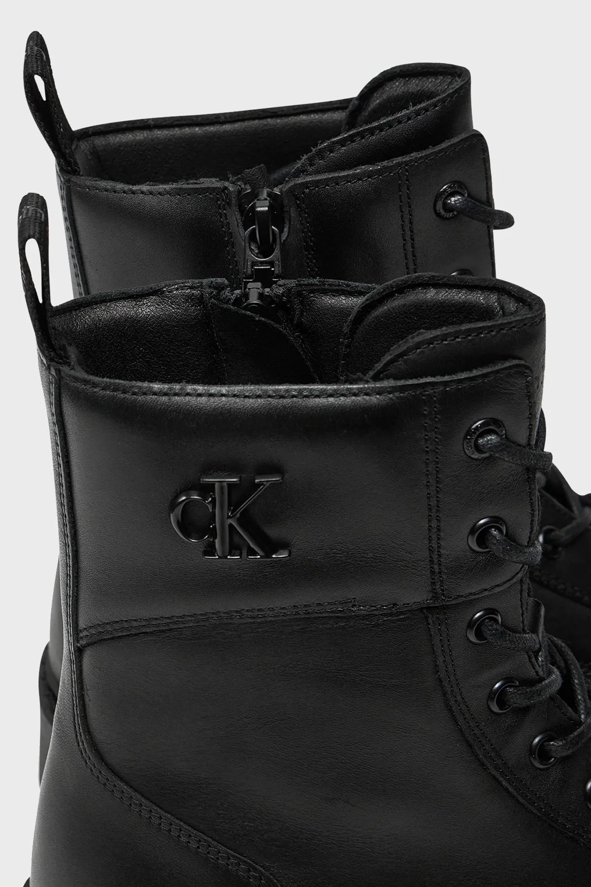 Calvin Klein Deri Postal YW0YW015500GJ Bayan Bot YW0YW01550 0GJ SİYAH - 11