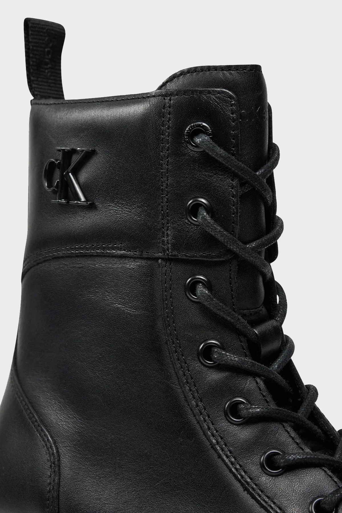 Calvin Klein Deri Postal YW0YW015500GJ Bayan Bot YW0YW01550 0GJ SİYAH - 12