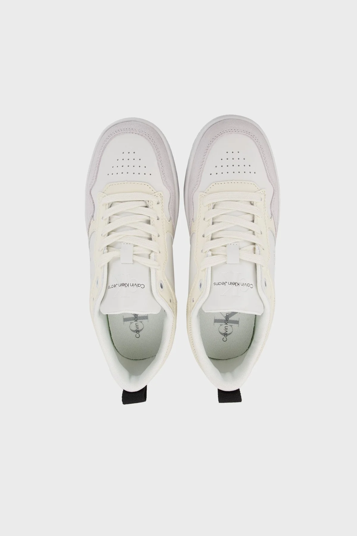 Calvin Klein Deri Sneaker Bayan Ayakkabı YW0YW00876 0F4 BEYAZ - 5