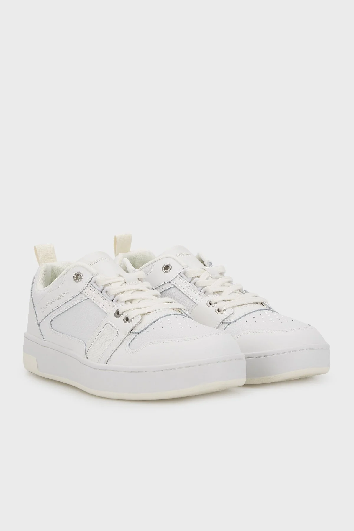 Calvin Klein Deri Sneaker Erkek Ayakkabı YM0YM00575 0K7 BEYAZ - 3