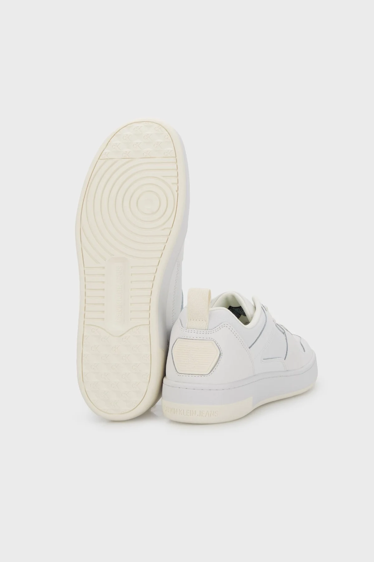 Calvin Klein Deri Sneaker Erkek Ayakkabı YM0YM00575 0K7 BEYAZ - 4