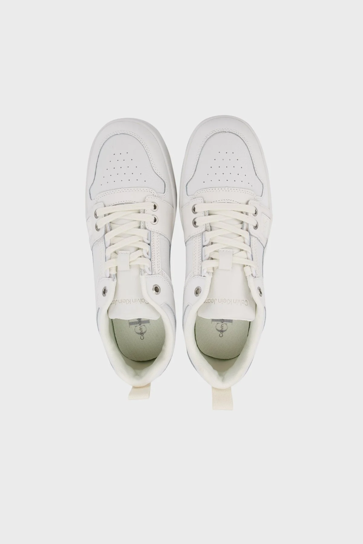 Calvin Klein Deri Sneaker Erkek Ayakkabı YM0YM00575 0K7 BEYAZ - 5