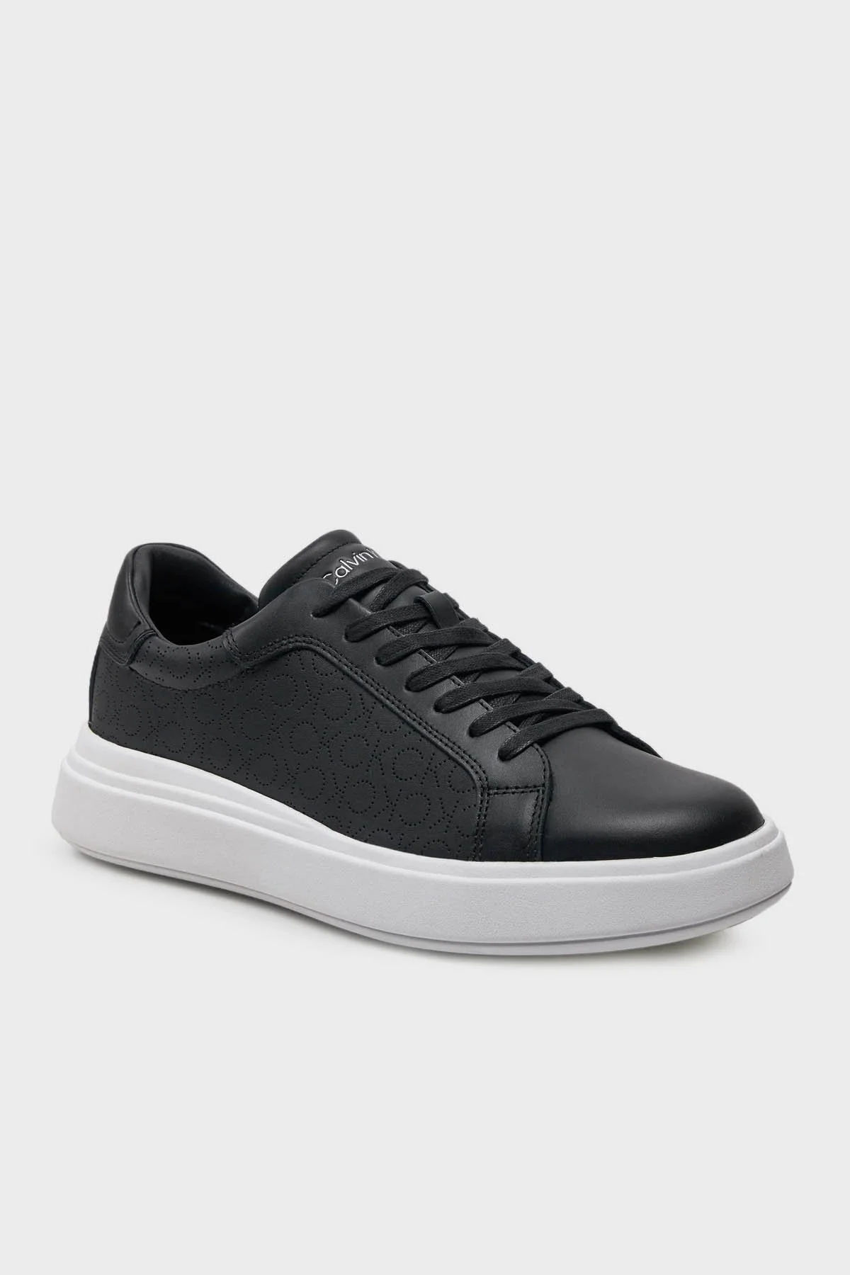 Calvin Klein Deri Sneaker HM0HM014290GM Erkek Ayakkabı HM0HM01429 0GM SİYAH - 2