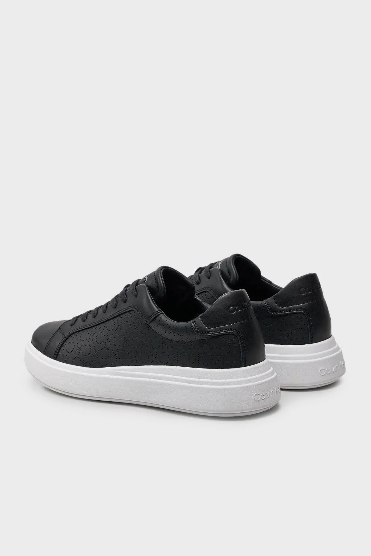 Calvin Klein Deri Sneaker HM0HM014290GM Erkek Ayakkabı HM0HM01429 0GM SİYAH - 3